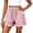 Pink, variant on Women's Polka Dot Print Shorts High Waisted Drawstring Elastic Waist Casual Summer Shorts with Pockets Lightweight Beach Vacation 2026,Red,S