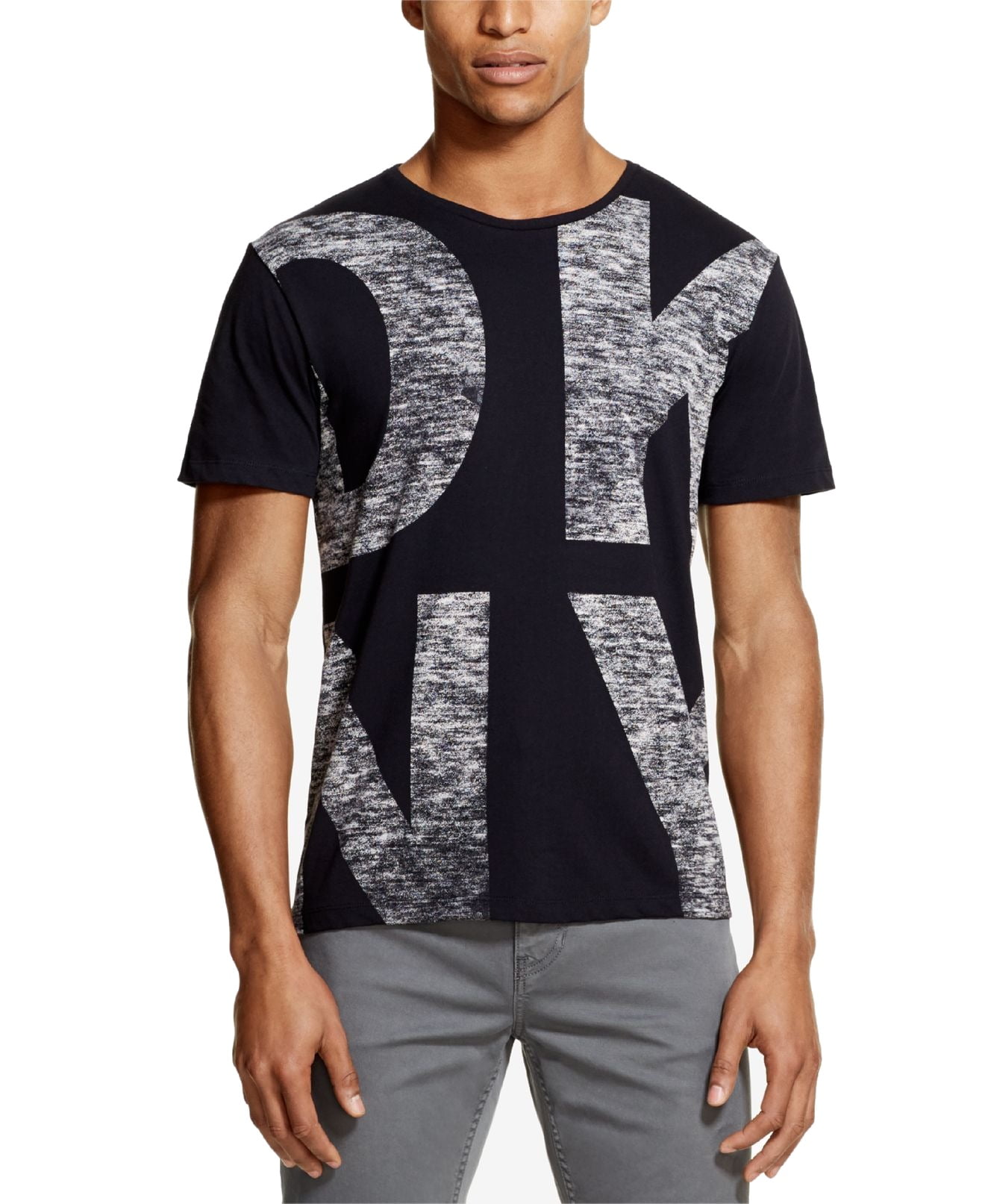 DKNY - Mens T-Shirt Logo Graphic-Print Crewneck Tee 2XL - Walmart.com ...