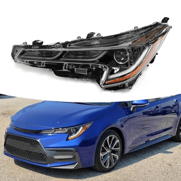 Titans Motors Full LED Headlight Left Driver Side for Japan-Built 2020–2022 Toyota Corolla SE XSE XLE