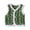 Green, variant on Girl Vest Coat Fleece Quilted Chinese New Year Kids Outfits Traditional Tang Tank Tops Toddler Traditional Sleeveless Tang Jacket (Red, 3-4 Years)