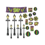 Mardi Gras Decor & Street Light Props (Pack of 12)