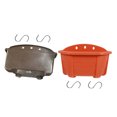 thumbnail image 4 of WHAMVOX  2 Pcs Hanging Planter Wall-mounted Imitation Wood Flower Pot Beautiful Looking, 4 of 8