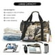 thumbnail image 5 of Balery Graceful Snow Leopard Bolsa de Gimnasio para Mujeres, Bolsa de Viaje con Bolsillo Húmedo, Bolsa de Fin de Semana para Mujeres, Bolsa de Viaje Resistente al Agua, 5 of 7