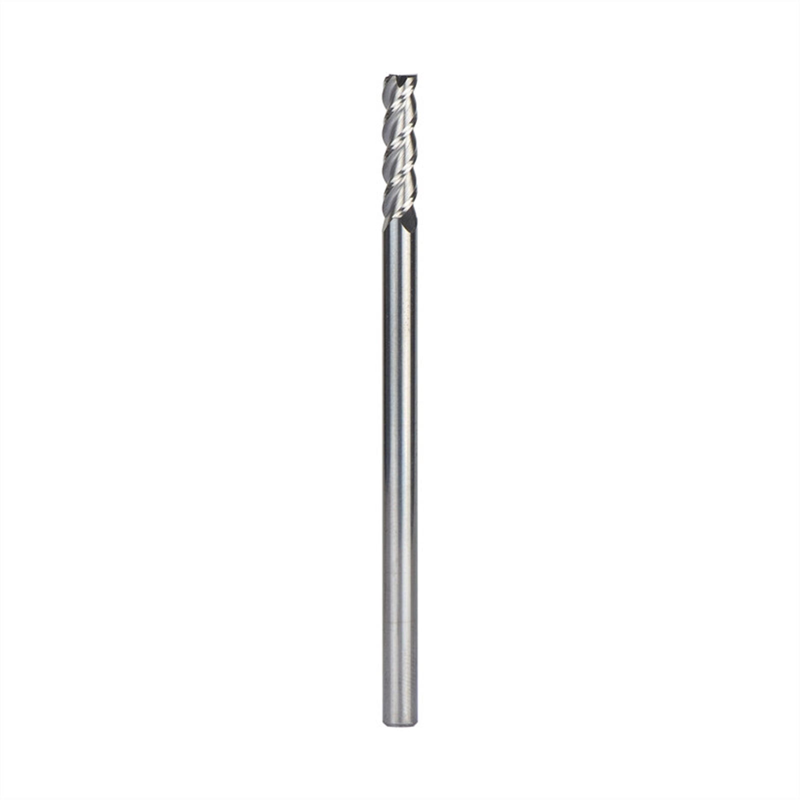 2pcs D4-4-75 Tungsten Steel End Mills 3 Flute Long Cutting Edge and Flattened Head Milling Cutters Machining for Aluminum