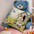 thumbnail image 3 of Djunllk Pillow Covers 18x18, Spring & Easter Cozy & Breathable Holiday Home Farmhouses Decorative Pillowcases, 3 of 6