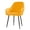 Yellow, variant on Teal Armchair Slipcovers, Thickened Plush Velvet, for Dining Room and Office, Chair Covers with Arms