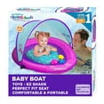 SwimSchool Baby Boat Float with Adjustable Seat & Sun Shade Canopy