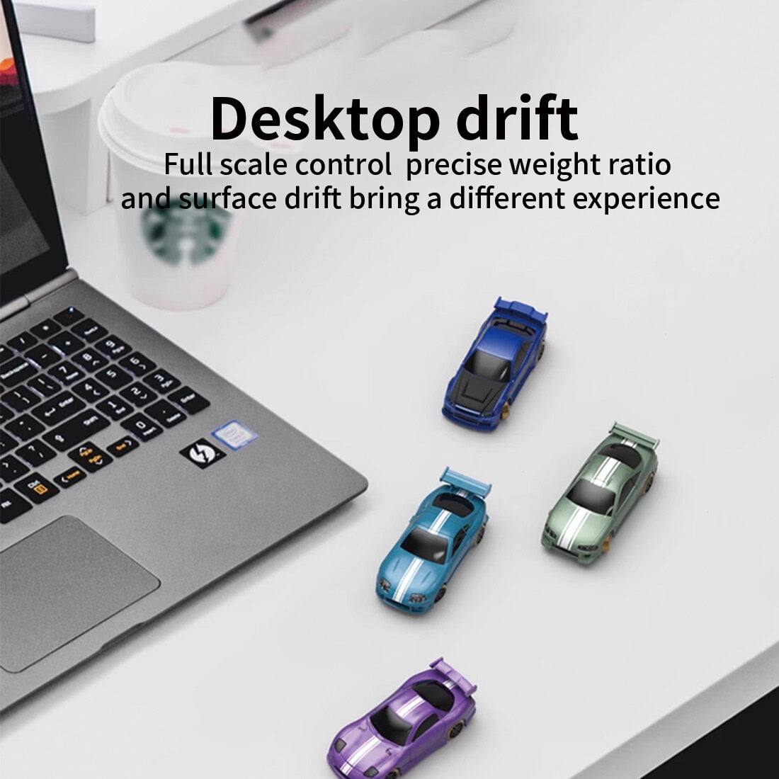 Turbo Racing 1:76 Mini Full-Scale RC Drift Car, Electric Remote Control Car with P31 Controller, DIY Shells, Type-C Charging & 40min Runtime – Desktop Toy for Adults