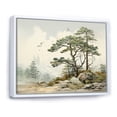 thumbnail image 2 of Designart "Pine Tree euphony Of II" Floral Floater Framed Canvas Art Print, 2 of 7