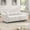 White, variant on 83.46'' Premium Velvet Sofa 3-Seater Loveseat, Modern Bubble Upholstered Couch with Metal Base Legs and 2 Pillows for Living Room Bedroom, White