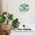thumbnail image 3 of Wall Clocks Battery Operated, Mid Century Atomic Black Cat Silent Non Ticking Decorative Indoor Outdoor Wall Clocks for Living Room Kitchen Bedroom Bathroom 12", 3 of 6