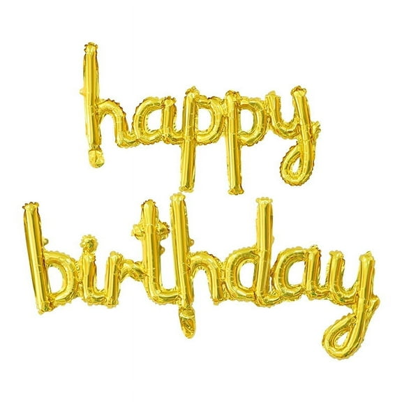16" happy birthday Backdrop Balloon Banner