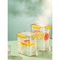 thumbnail image 4 of Lemonade Juice Pot Cold Water Container Beverage Dispenser Bucket Household 24.5*20*14cm With Tap Refrigerator Kettle - Jxlgv, 4 of 5