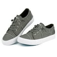 thumbnail image 5 of JENN ARDOR Women Casual Low Top Platform Canvas Sneakers, 5 of 6