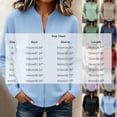 thumbnail image 3 of Ke1Clo Corduroy Jacket for Women Casual Fashion Zip Up Long Sleeve Cardigan Flowy Slim Fall Winter Comfy Coat Blue XXXXL, 3 of 6