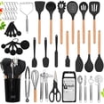 thumbnail image 1 of Juego de utensilios de cocina Home Hero, 44 piezas de silicona con soporte, 1 of 9
