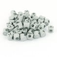 thumbnail image 1 of Conector de barril cruzado de martillo de muebles de 10mmx10mm con agujero de 4mm, color gris, 50 piezas, 1 of 2