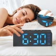 thumbnail image 3 of Unique Bargains 2 Pcs Digital Dual Alarm Clock for Bedroom Black Blue, 3 of 6
