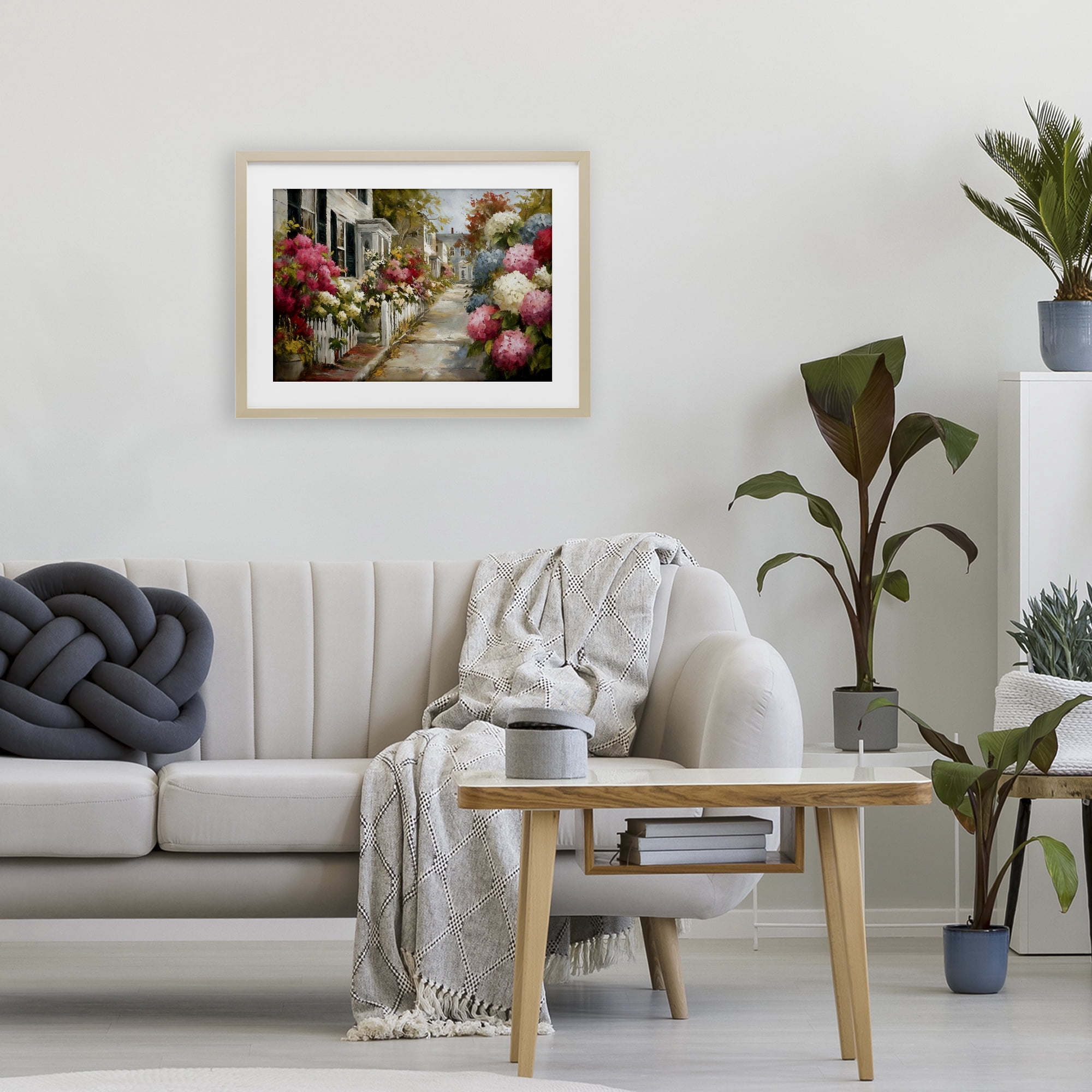 Stupell Industries Faded Shutters & Bursting Blooms Birch Framed Print Under Glass, design by Tina LeCour