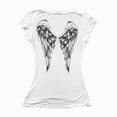 thumbnail image 5 of Women Y2K Grunge Vintage Graphic Tees V-Neck Short Sleeve Slim Fit T-Shirt Emo Clothes for Teen Young Girls 2000s Streetwear Beige Size L, 5 of 9