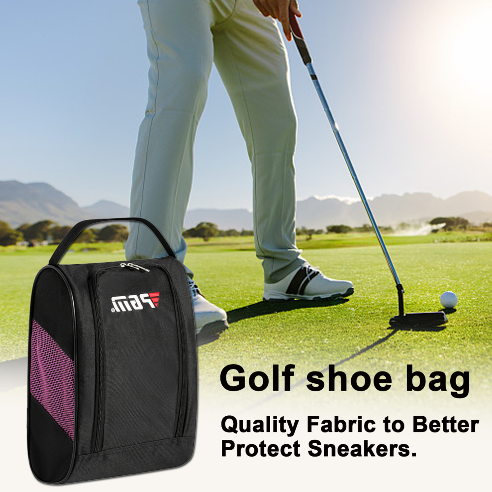 Athletic Golf Shoe Bag Keep Your Shoes With You At All Times for Soccer Cleats Basketball Shoes or Dress Shoes  Pink - image 4 of 6