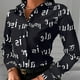 thumbnail image 3 of Camisa De Solapa Camisas casuales de mujer Camisa de solapa estampada de manga larga Blusa vintage (Negro M) Kuymtek para Mujer Negro T S, 3 of 6