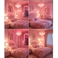 thumbnail image 5 of Pink Mini Christmas Lights -  of 13ft 50-Count Fairy String Lights on White Wire, Connectable Indoor/Outdoor Incandescent Lights for Wedding, Birthday & Valentine's Day Decor, 5 of 5