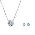 thumbnail image 2 of Swarovski Una Rhodium Plated And Zirconia Necklace And Earrings Set 5480485 For Women, 2 of 5