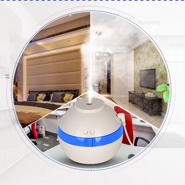 Cagogo under $5 Aroma Diffuser, Aroma Oil Diffuser LED Humidifier, Aromatherapy Essential Oil Diffuser, 300ml USB Ultrasonic Humidifier, Color Changing LED Mood Light, Home Bedroom Desktop Humidifier