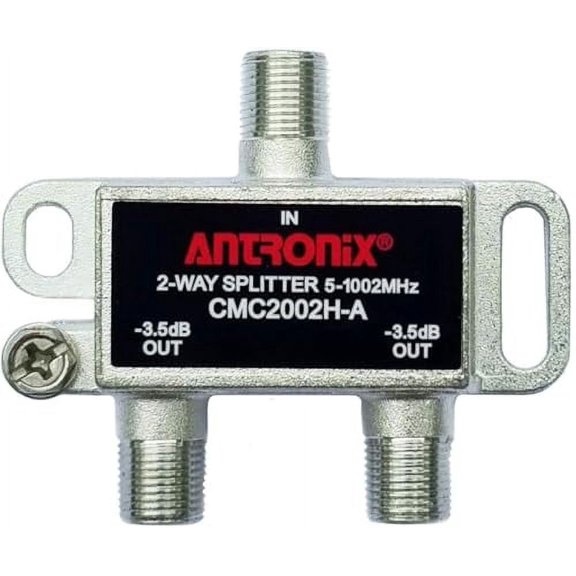 Antronix CMC2002H-A 2-Way Horizontal Splitter -3.5dB 5-1002 MHz High Performance for Coax Cable TV & Internet