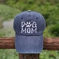 thumbnail image 4 of Women's Dog Mom Hat, Washed Adjustable Embroidered Denim Baseball Cap, 4 of 4