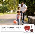 thumbnail image 5 of HONITANO 1 Set Round Rim Basketball Set In Brown For Indoor Play And Training, 5 of 5