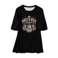 thumbnail image 4 of DHFJKG Oversized Tshirts For Women Vintage Graphic Tee Short Sleeve Crew Neck Drop Shoulder T Shirt Baggy Streetwear Versatile Tops, 4 of 4