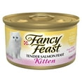 thumbnail image 3 of (12 pack) Purina Fancy Feast Kitten Food, Wet Cat Food, Salmon & Milk, 3 oz Can, 3 of 11