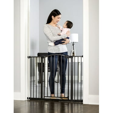 Regalo Extra Wide Easy Step® Arched Décor Walk Thru Baby Safety Gate, Bronze, Ages 6 to 24 Months