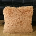 thumbnail image 1 of Fridja Plush Cushion Cover Sofa Lumbar Pillow Cover Home Decoration Solid Colorful, 1 of 2