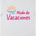 thumbnail image 2 of Modo De Vacaciones Vacation Mode Women's White Short Sleeve Crew Neck Tee-Small, 2 of 3