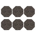 thumbnail image 2 of Lsque Vintage Flowers Pattern 4" Drink Coasters Set of 6, Leather Absorbent Coasters, Table Coaster Set Decorative Coffee Cup Coasters Housewarming Gift,Octagon, 2 of 7