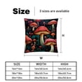 thumbnail image 5 of Mushroom Luxurious Velvet Pillow of 2,for Bed Pillow Covers and Throw Pillows - Available in 16x16, 18x18, and 20x20 Inches with Unique Patterns for Various Occasions, 5 of 6