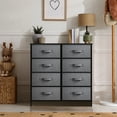 thumbnail image 3 of Sorbus Dresser with 8 Drawers- Black, 3 of 8