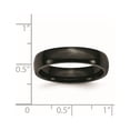 thumbnail image 6 of Chisel Stainless Steel Polished Black IP-plated 5mm Band, 6 of 7