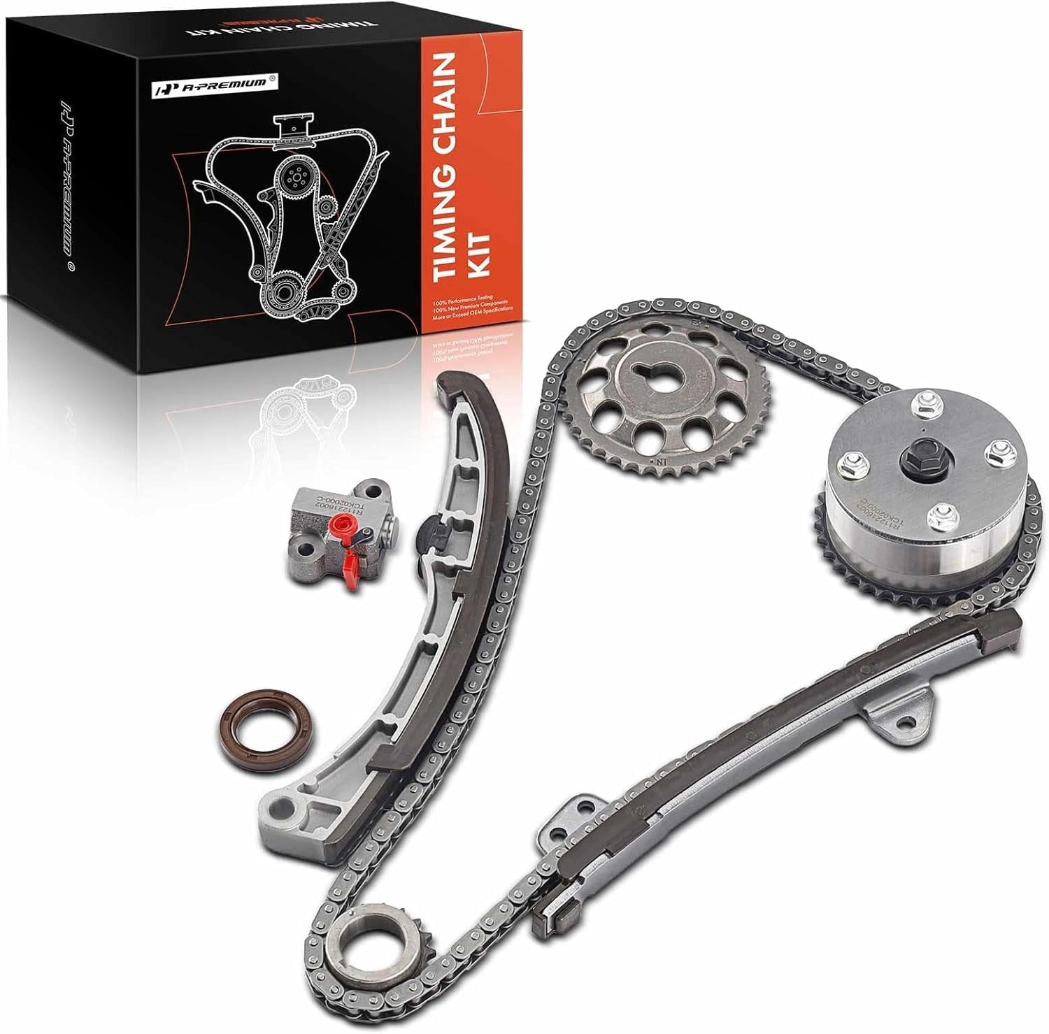 A-Premium 12PCS Engine Timing Chain Kit W/Sprocket & Tensioner