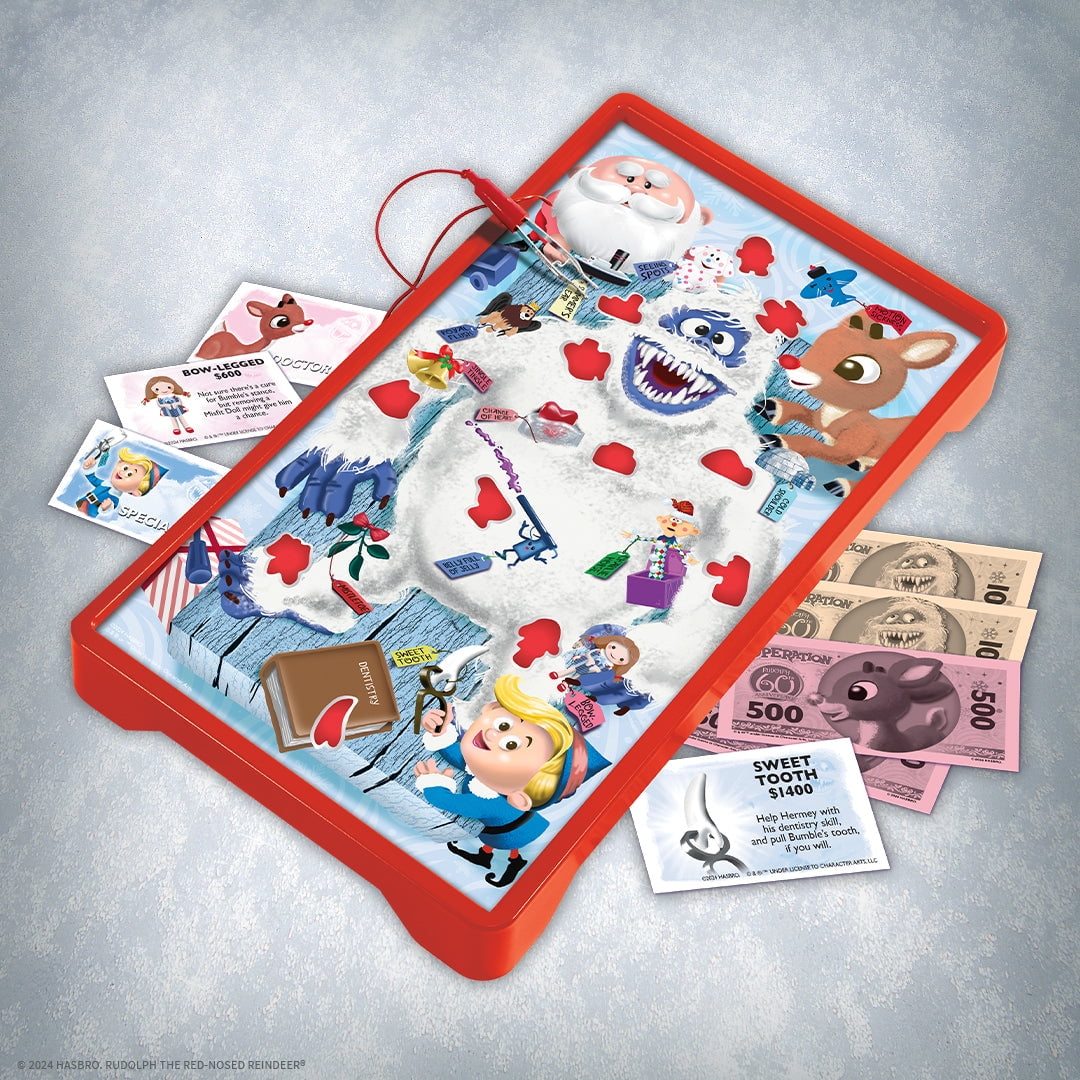 Operation® Rudolph The Red Nosed Reindeer 60th Anniversary Board Game, by USAopoly