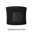 thumbnail image 3 of Cififendec Adjustable Waist Support Belt, 41.34"×7.87", Sweat-Absorbent & Breathable Neoprene Workout Belt for Gym, Lifting and Core Training(Black), 3 of 5
