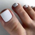 thumbnail image 3 of Uñas postizas blancas para los pies, uñas postizas cuadradas sólidas, lindas uñas postizas para los pies, uñas postizas para los pies, 100 piezas, 3 of 3