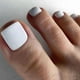thumbnail image 3 of Uñas postizas blancas para los pies, uñas postizas cuadradas sólidas, lindas uñas postizas para los pies, uñas postizas para los pies, 100 piezas, 3 of 3