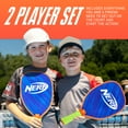 thumbnail image 3 of (2 pack) NERF 2 Player Pickleball Paddle Set - Youth Pickleball - (2) Wooden Paddles + (2) Pickleballs, 3 of 9