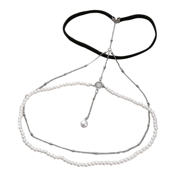 Joyería de Cadena para Muslo Jinwen para Mujer Cadenas de Pierna Brillantes Bohemias