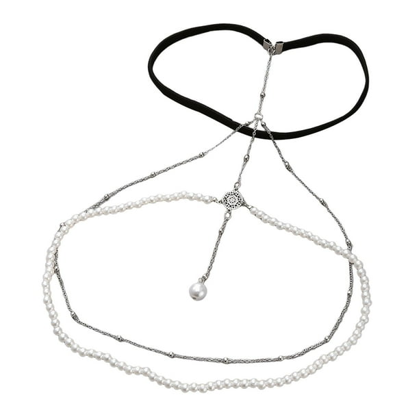 Joyería de Cadena para Muslo Jinwen para Mujer Cadenas de Pierna Brillantes Bohemias