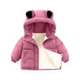 thumbnail image 2 of HIPYLO Kids Snow Jacket Toddler Jackets Toddler Boy Snowsuit Newborn Boy Winter Clothes Newborn Winter Boy Girl Clothes 18-24 Months Boys Clothes, Pink 4-5 Years, 2 of 4